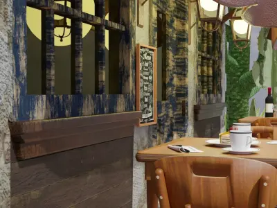 Mexican Coffee Shop 3D 3D model