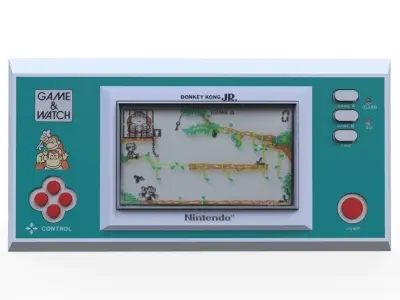 Donkey Kong Game and Watch Low-poly 3D model