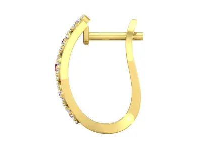 AV 484 Ladies Fashion Hoop Earrings 3D print model