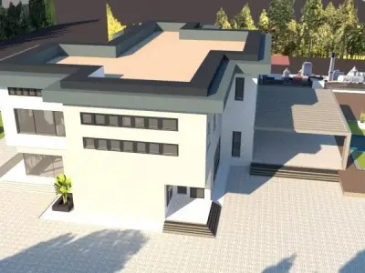 Luxury Mansion 3D model