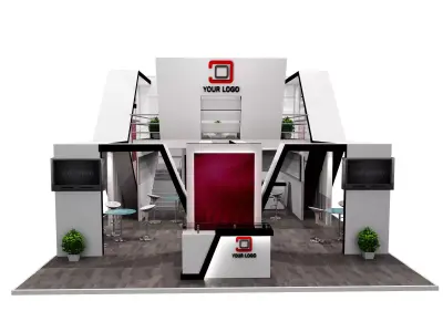 Booth Exhibition Stand a456a 3D model