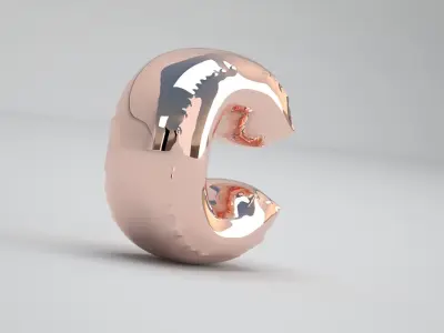 C Balloon Copper 3D model