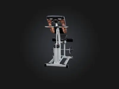 Calf Raise Machine Low-poly 3D model