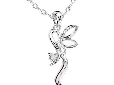 Light Jewelry Diamond Pendent 3D ShowCase- X008-V2 3D print model