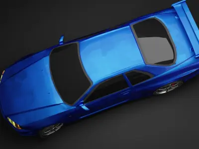 Nissan Skyline GTR R34 3D model