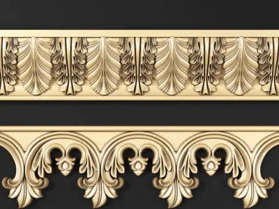 Cornice001 classic 3D model