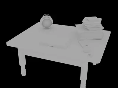 Old desk 3D model