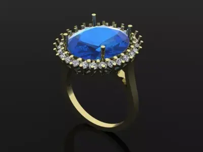 Jewelry Ring 3D print model 18