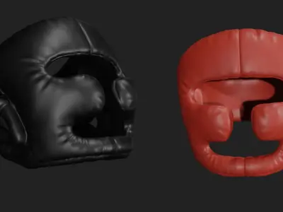 Boxing Headgear Low-poly 3D model