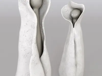 Decoration Christmas Angel 01 earthenware 3D model