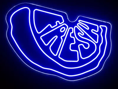 Fresh Fruit Neon Sign 3D model