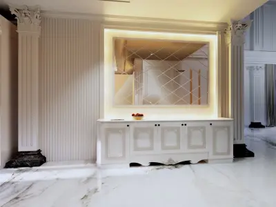 Interior 3d Luxury Design Guest Room  3D model