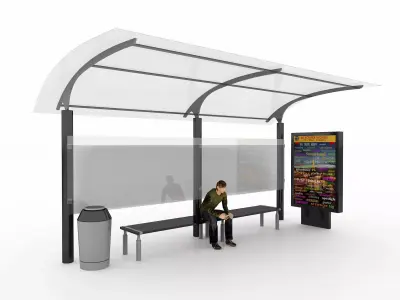 BUS STATION 3 3D model