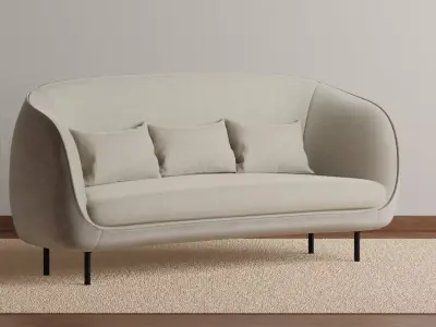 Dune 3 seater sofa 3D model
