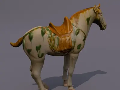Horse Statuette N 3D model