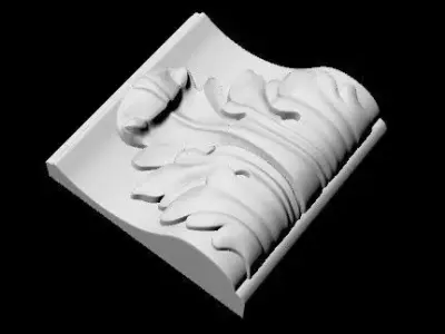 carved pilaster 3D model order