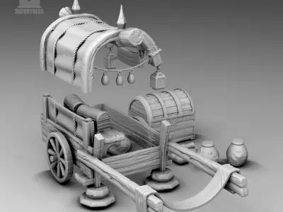 Merchant Carriage 3D print model