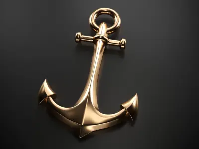 Anchor gold 3D model