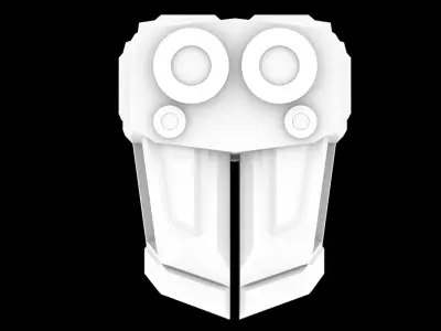 Robot head Free 3D model