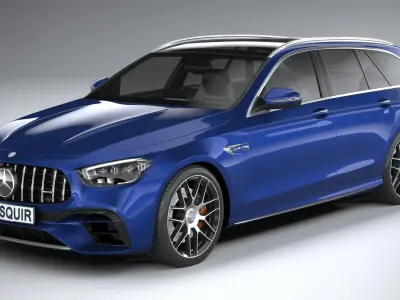Mercedes E63 Estate AMG 2021 3D model