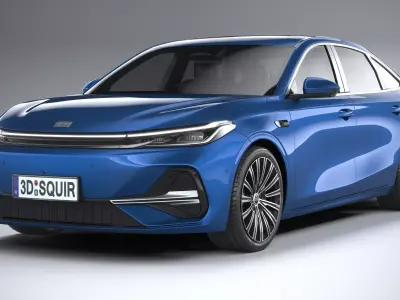 Geely Galaxy A7 2026 3D model