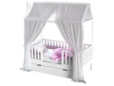 Children is Bed House 01 3D Model Collection