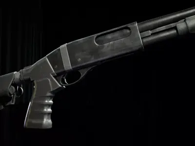 PBR - R870 Tactical Shotgun - Game-Ready 3D Asset Low-poly 3D model