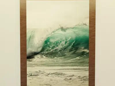 Sea waves painting 3D model