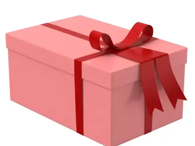 Gift box v4 3D model