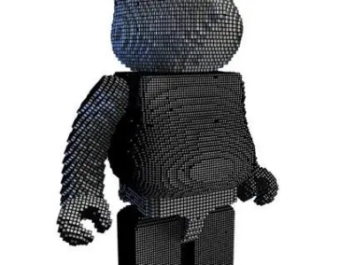 BearBrick Vox 3D model