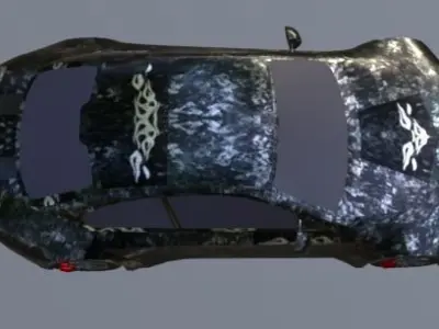 racingCar Low-poly 3D model