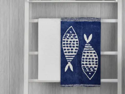 Nautical white wood 3D model