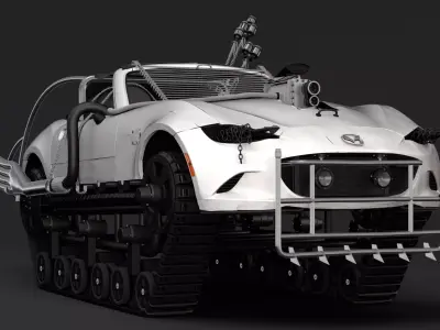 Mad Max Mazda MX 5 Maita Crusher 3D model