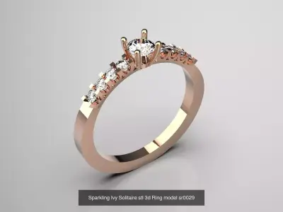 The Eternal Solitaire stl 3d jewelry ring Collection 3D Model Pack