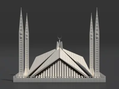Faisal Mosque 3D model