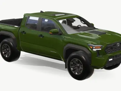  Toyota Tacoma 2024 Low-poly 3D model