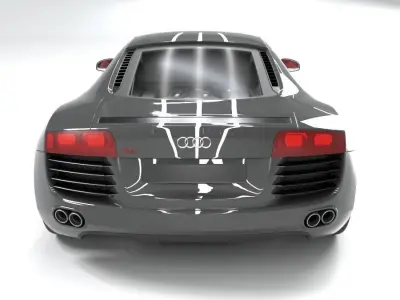 audi r8 high quality polygone 3D model