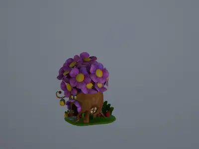 Fantasy house Free low-poly 3D model purchase