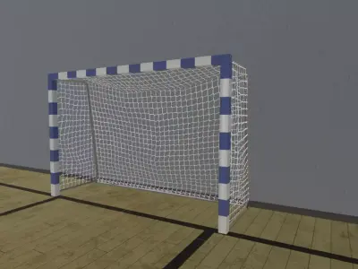 Football goal 3D model