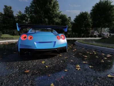 Supercar GTR 3D model