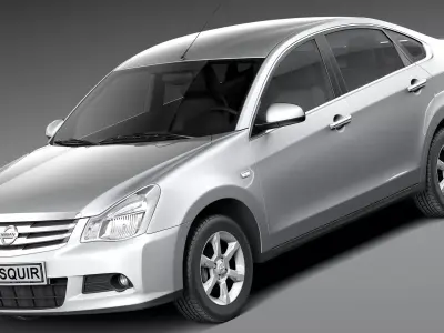 Nissan Almera 2013 3D model