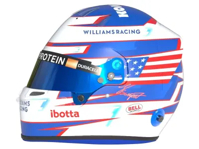 F1 Williams Helmets 2024 3D model