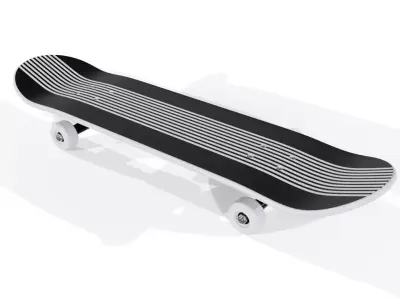 Skateboard Low-poly 3D model