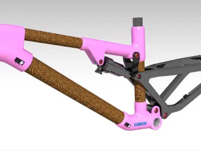 Frame MTB Full Suspension GB3 3D model