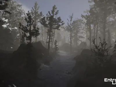 Taiga Biome Unreal Engine Environment Low-poly 3D model