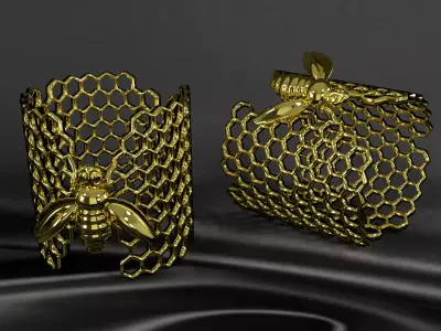 Honeycomb bracelet 3D model