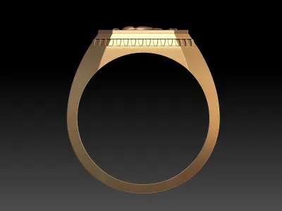 MAN HORSE RING 3D print model