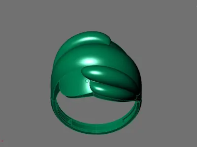 Women Ring Plain Ring Ready STL 3DM Models Womens Rings 3D print model 14