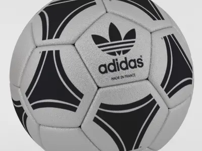 5 types Football Ball Adidas premium Low-poly 3D model