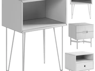 La Redoute Interieurs Bedside Tables Set 6 3D model
